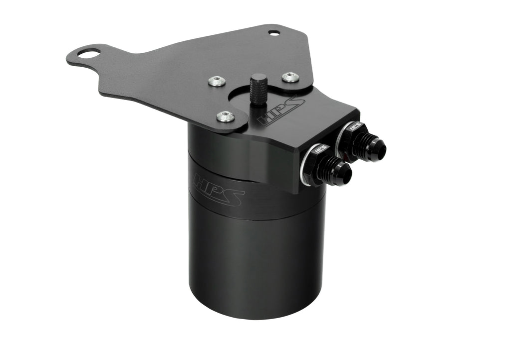 HPS Performance Oil Catch Can Kit 860-011WB, Black - 860-011WB