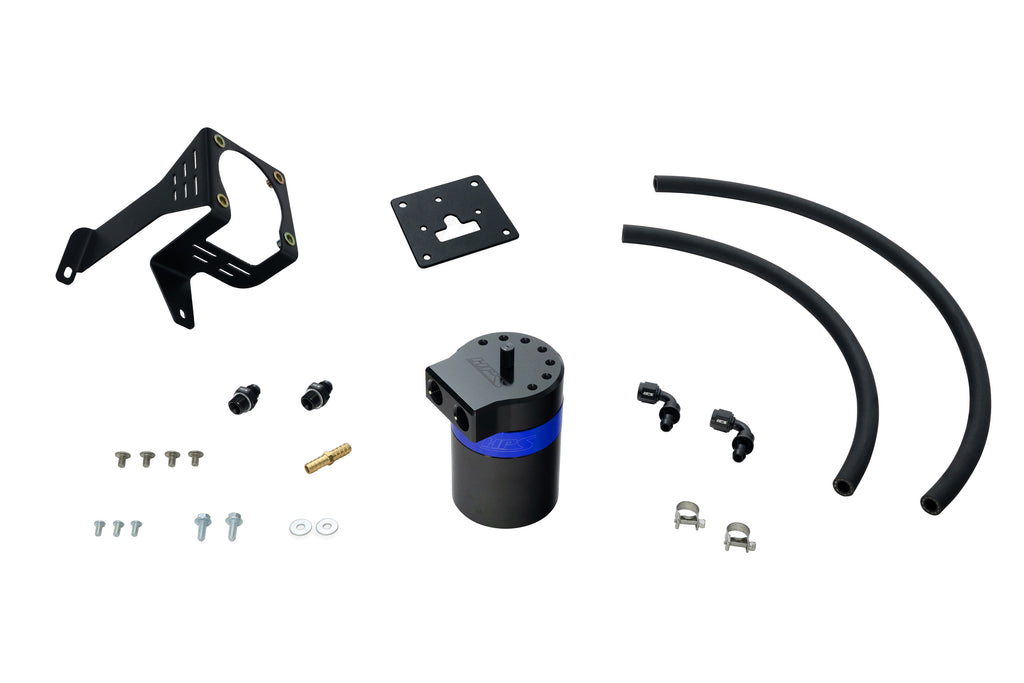 HPS Performance Oil Catch Can Kit 860-027BL Blue - 860-027BL