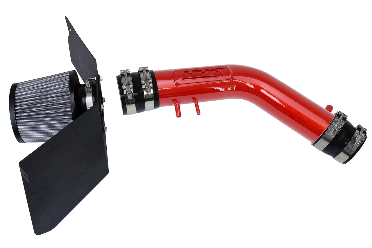 HPS Performance Air Intake Kit With Heat Shield 827-663R Red - 827-663R