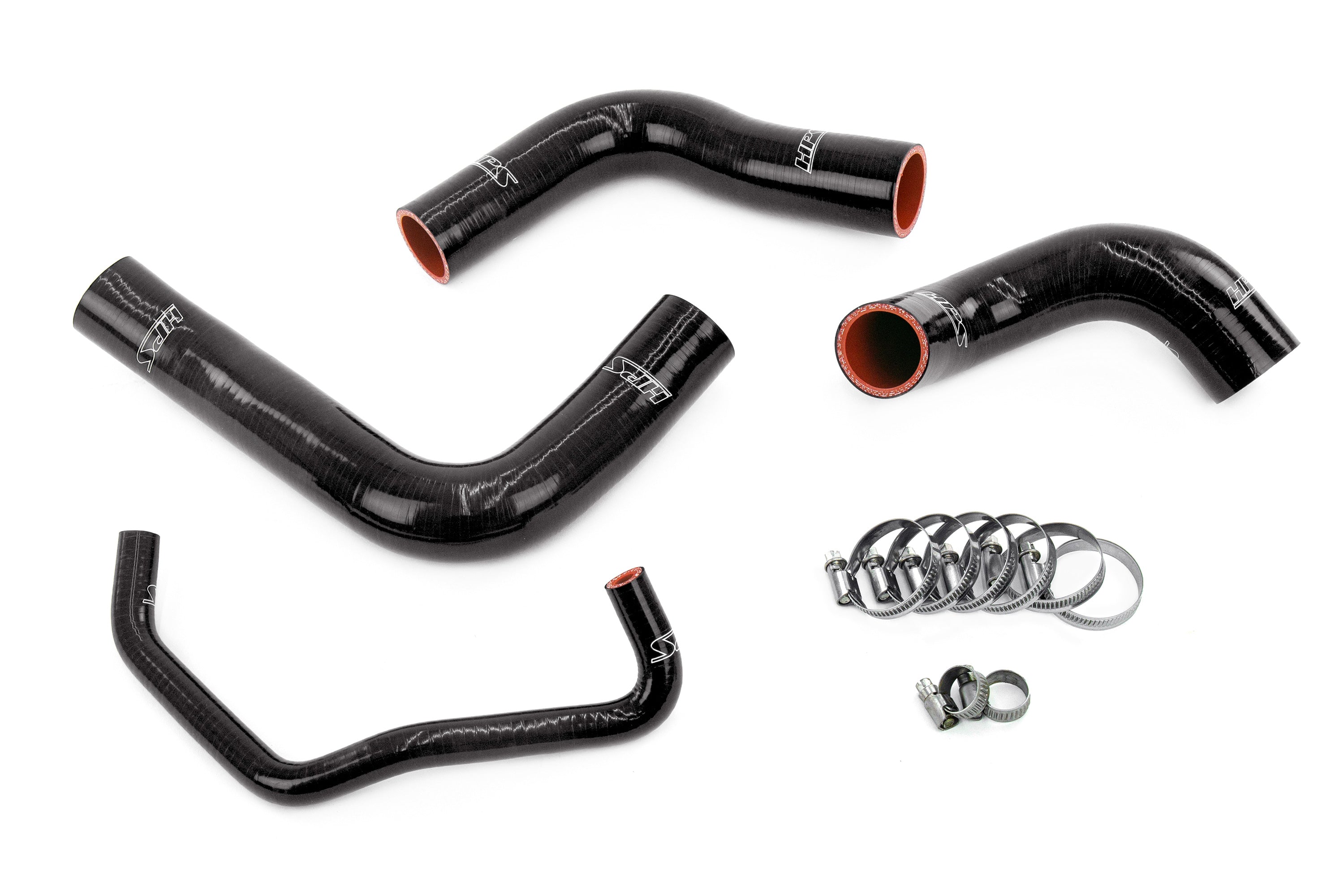 HPS Performance Hps Silicone Radiator And Expansion Tank Coolant Hose Kit 57 1842 Blk Black - 57-1842-BLK