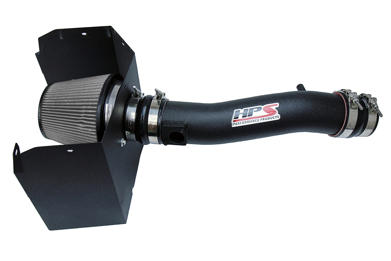HPS Performance Air Intake Kit With Heat Shield 827-595WB Black - 827-595WB