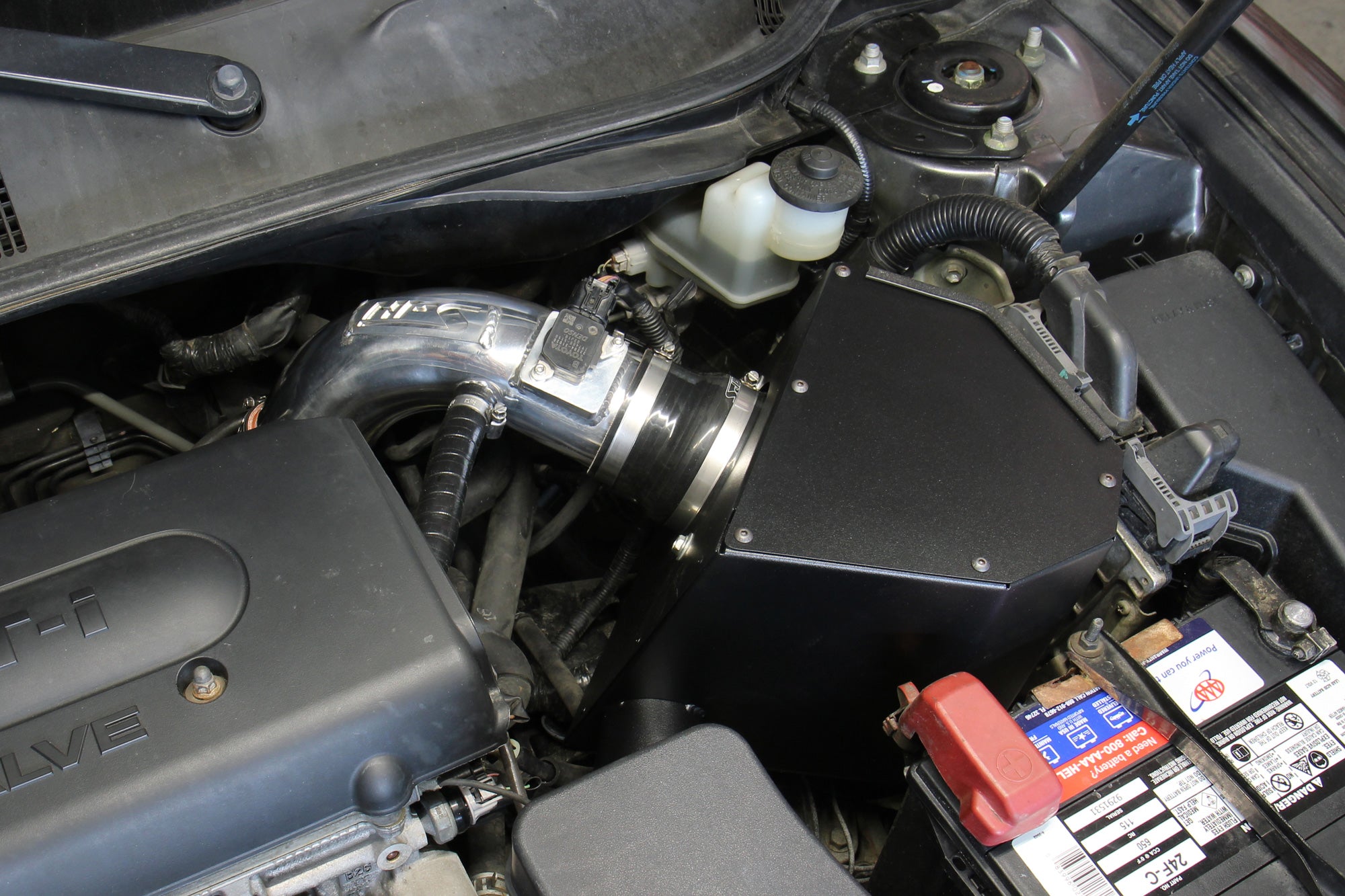 HPS Performance Air Intake Kit With Heat Shield 827-693WB Black - 827-693WB