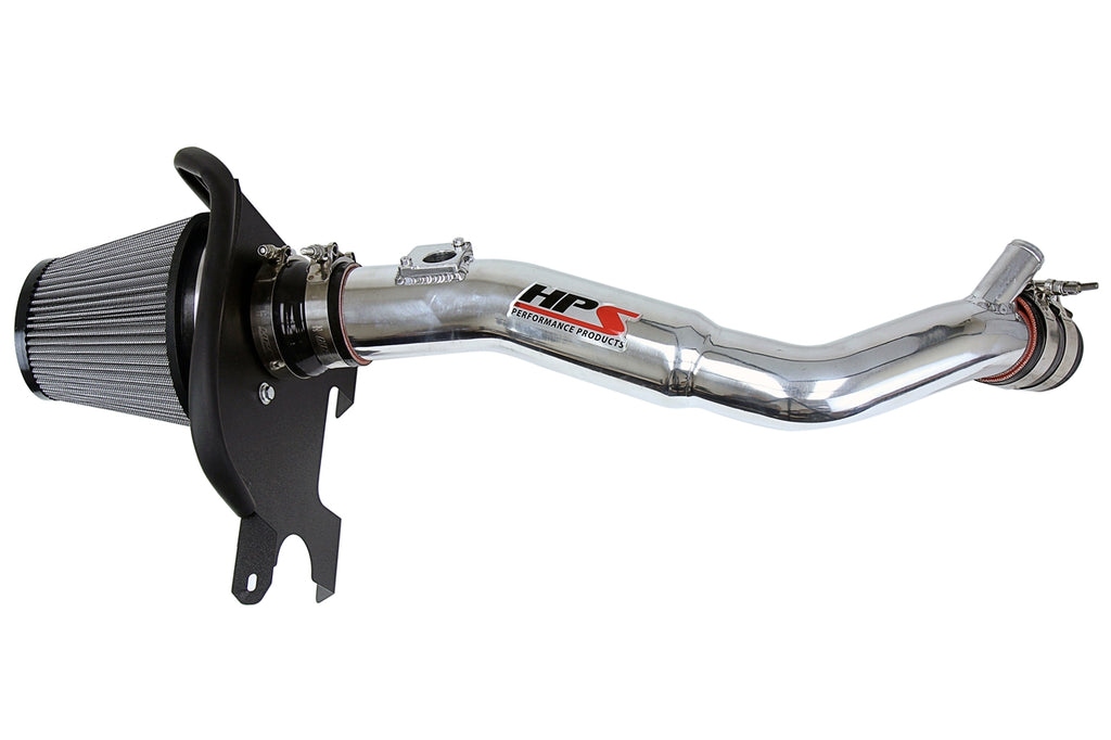 HPS Performance Air Intake Kit With Heat Shield 827-633P Polished - 827-633P