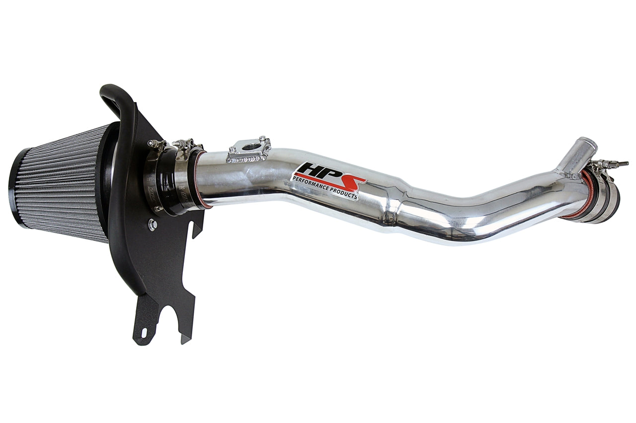 HPS Performance Air Intake Kit With Heat Shield 827-633P Polished - 827-633P