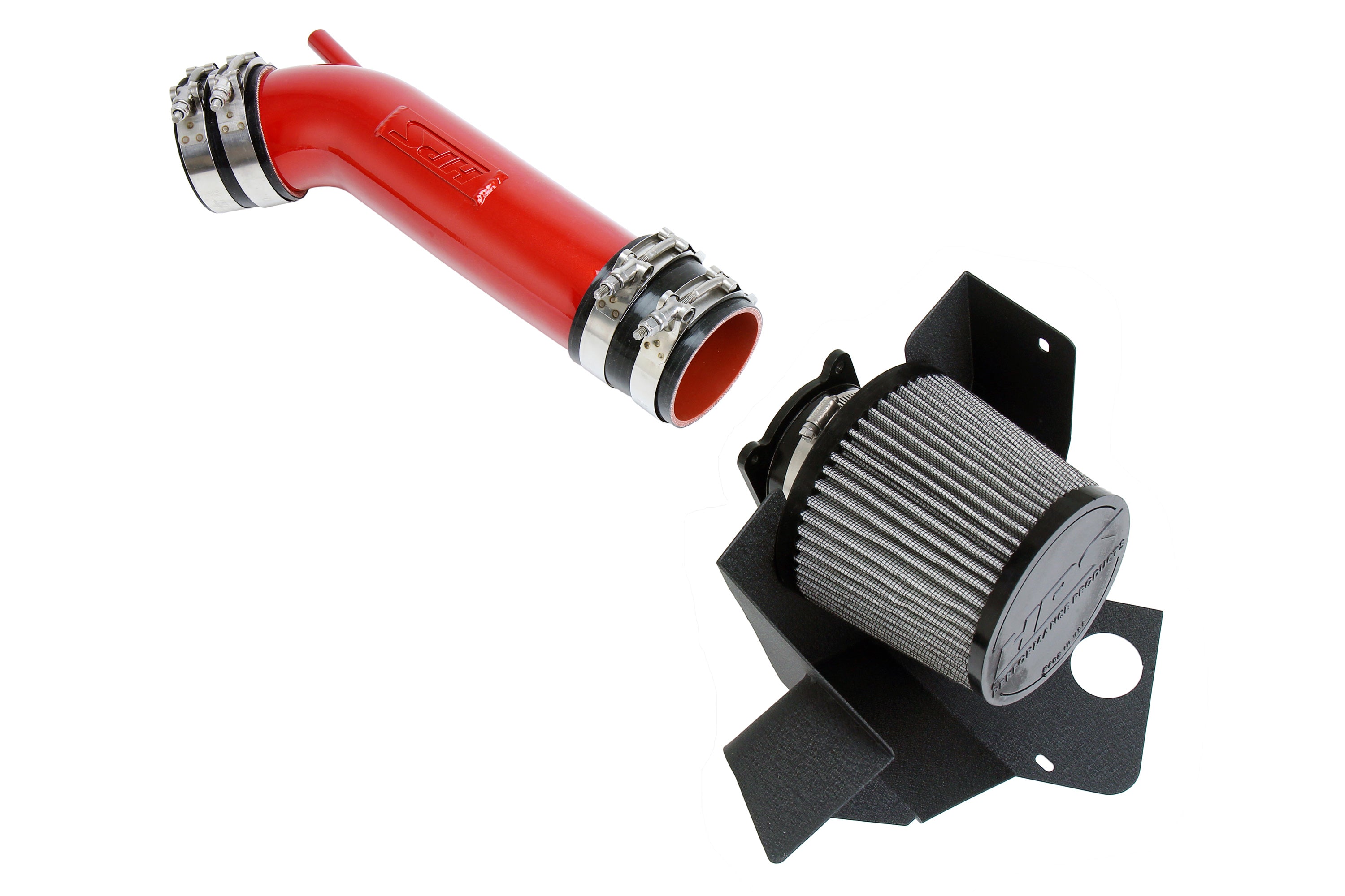 HPS Performance Air Intake Kit With Heat Shield 827-679R Red - 827-679R