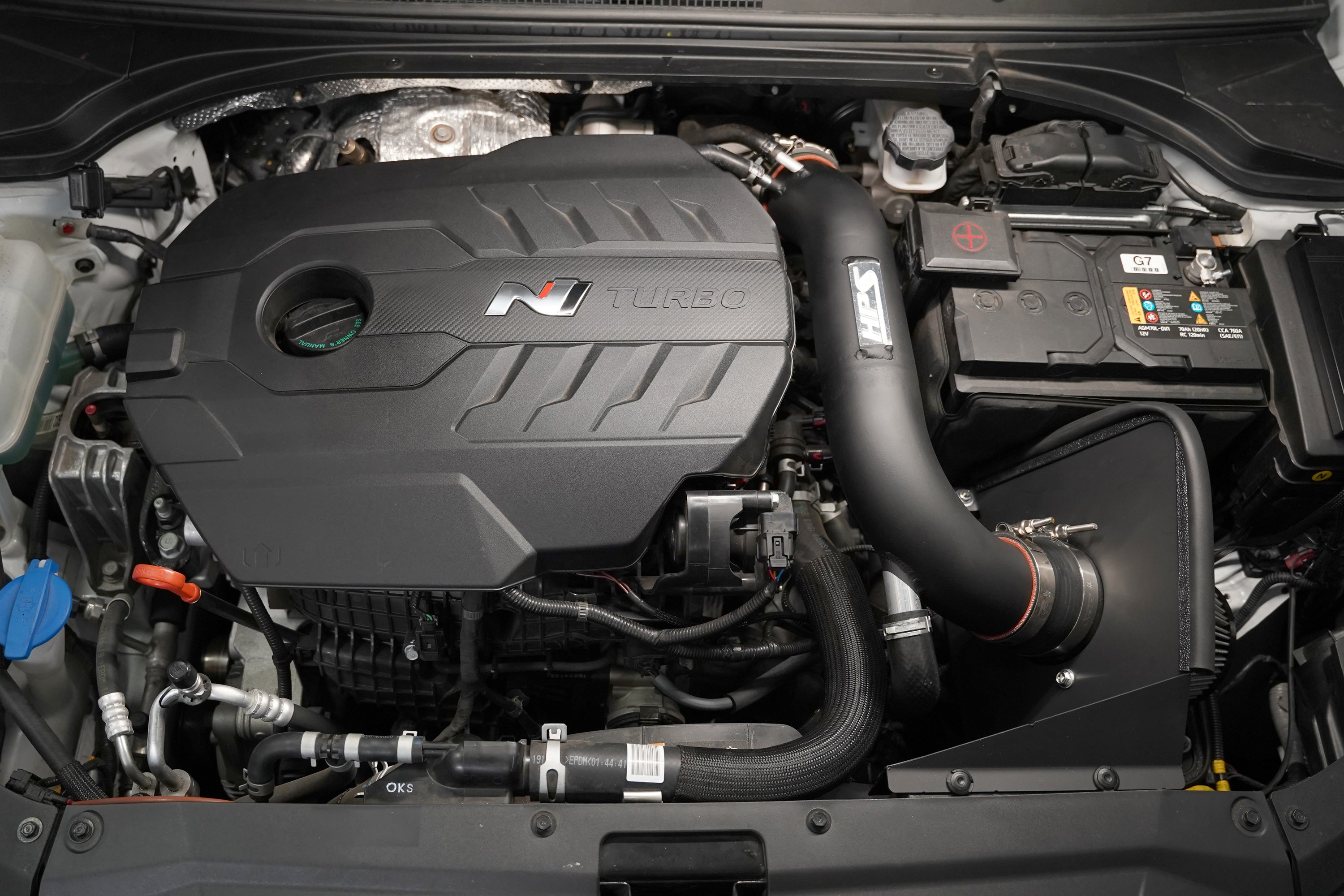 HPS Performance Air Intake Kit With Heat Shield 827-721BL Blue - 827-721BL