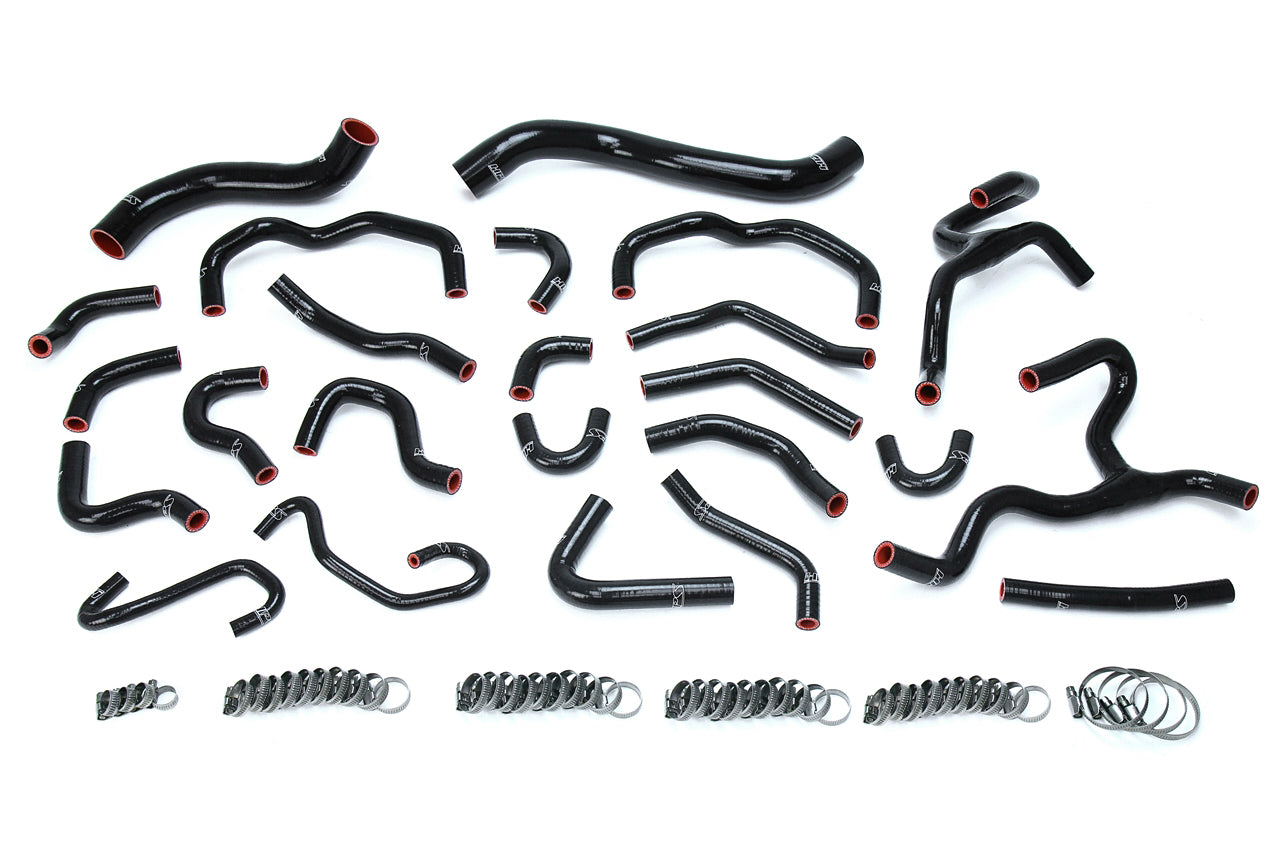 HPS Performance Hps Silicone Radiator And Heater Coolant Hose Kit 57 1670 Blk Black - 57-1670-BLK
