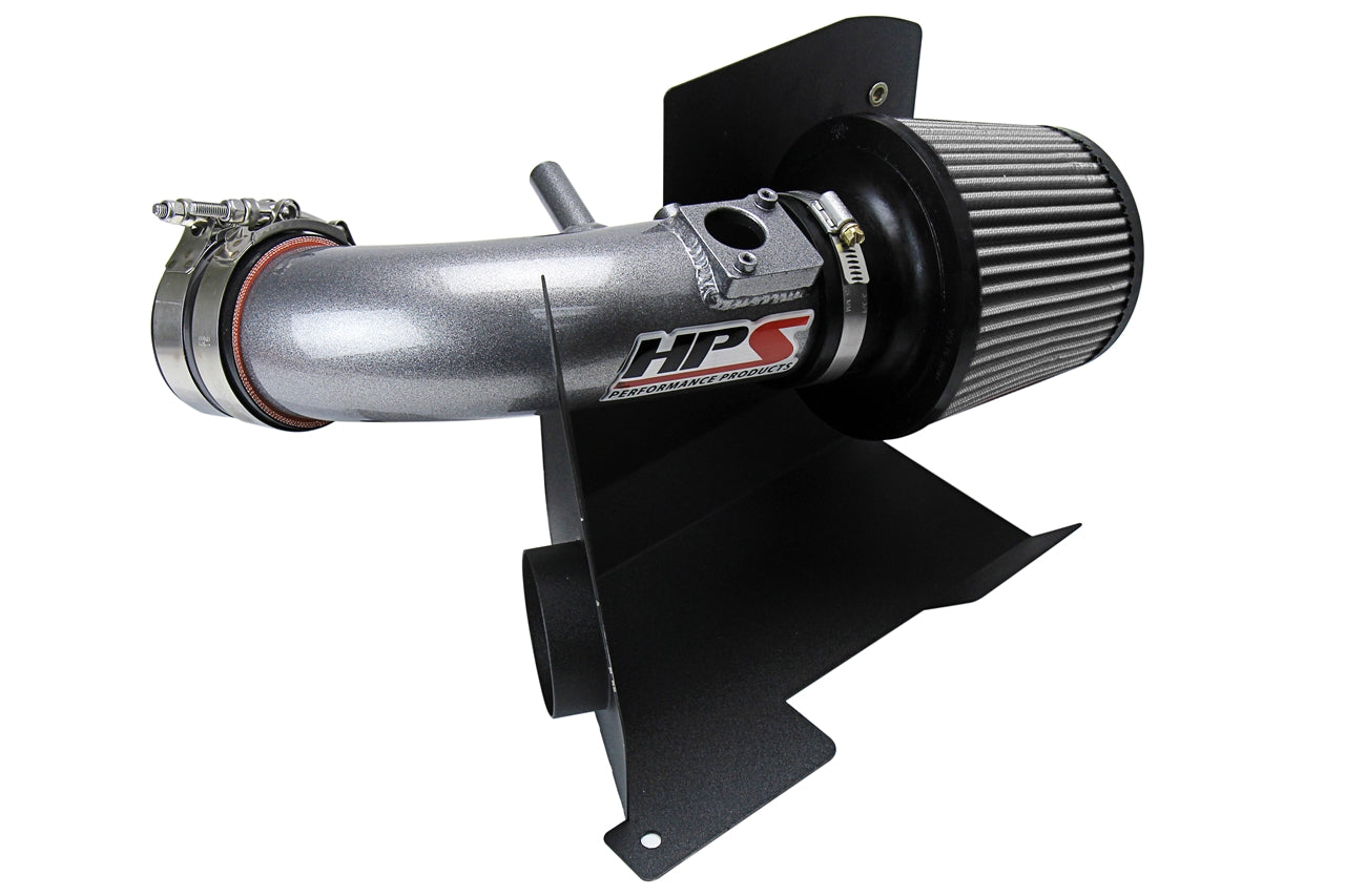 HPS Performance Air Intake Kit With Heat Shield 827-111GM Gunmetal - 827-111GM