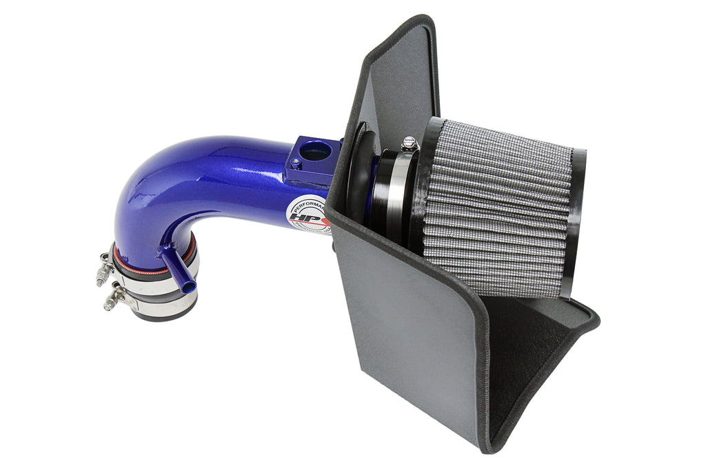 HPS Performance Air Intake Kit With Heat Shield 827-696BL Blue - 827-696BL