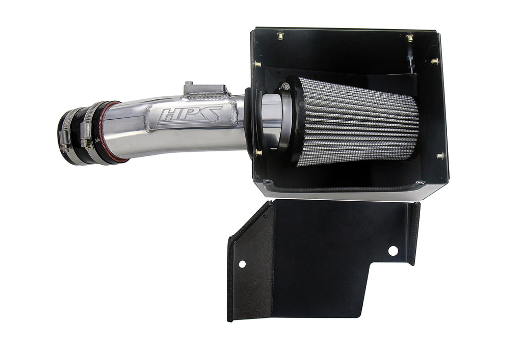 HPS Performance Air Intake Kit With Heat Shield 827-406P Polished - 827-406P