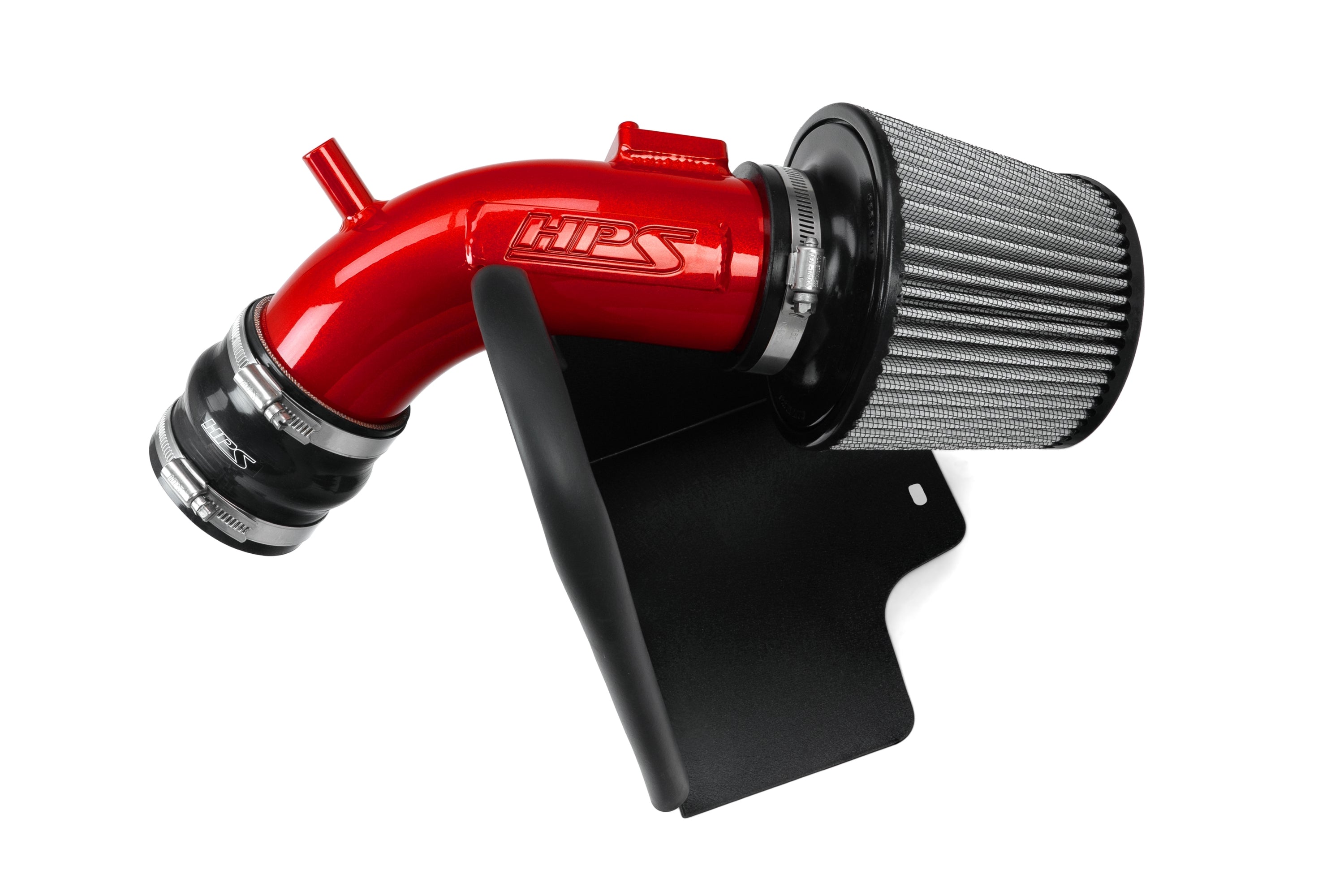 HPS Performance Air Intake Kit With Heat Shield 827-798R Red - 827-798R