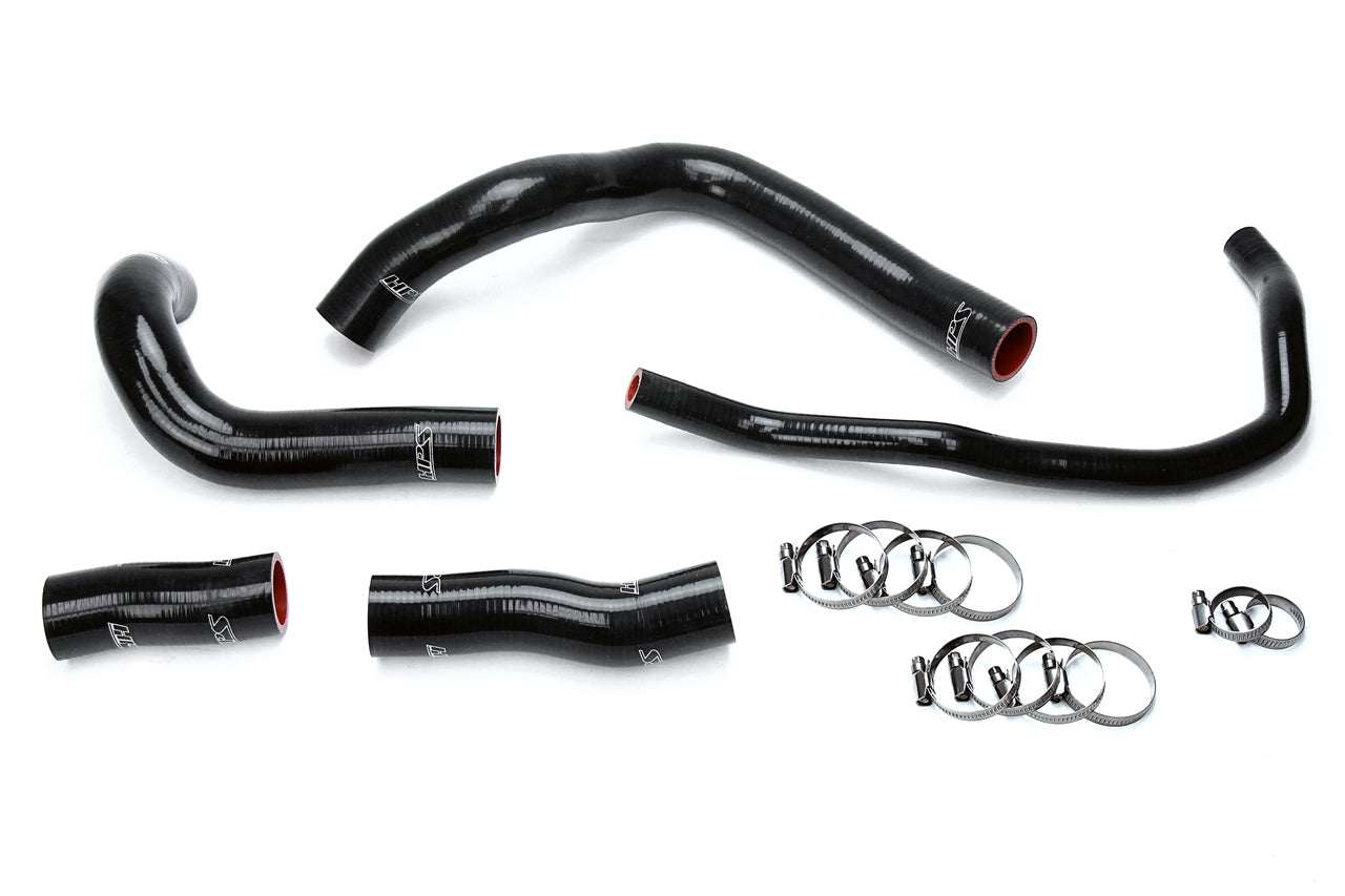 HPS Performance Hps Silicone Radiator Coolant Hose Kit 57 1633 Blk Black - 57-1633-BLK