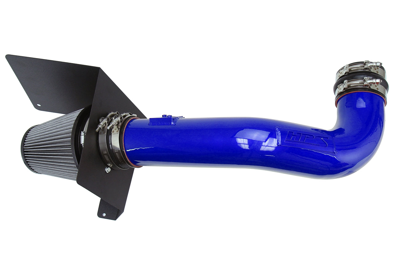 HPS Performance Air Intake Kit With Heat Shield 827-667BL Blue - 827-667BL