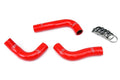 HPS Performance Hps Silicone Radiator Coolant Hose Kit 57 1030 Red Red - 57-1030-RED