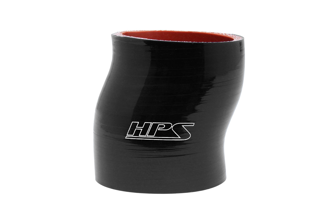 HPS Performance Hps Silicone Offset Coupler 1 1/4" Id, 4" Length Htsoc 125 L4 Blk Black - HTSOC-125-L4-BLK