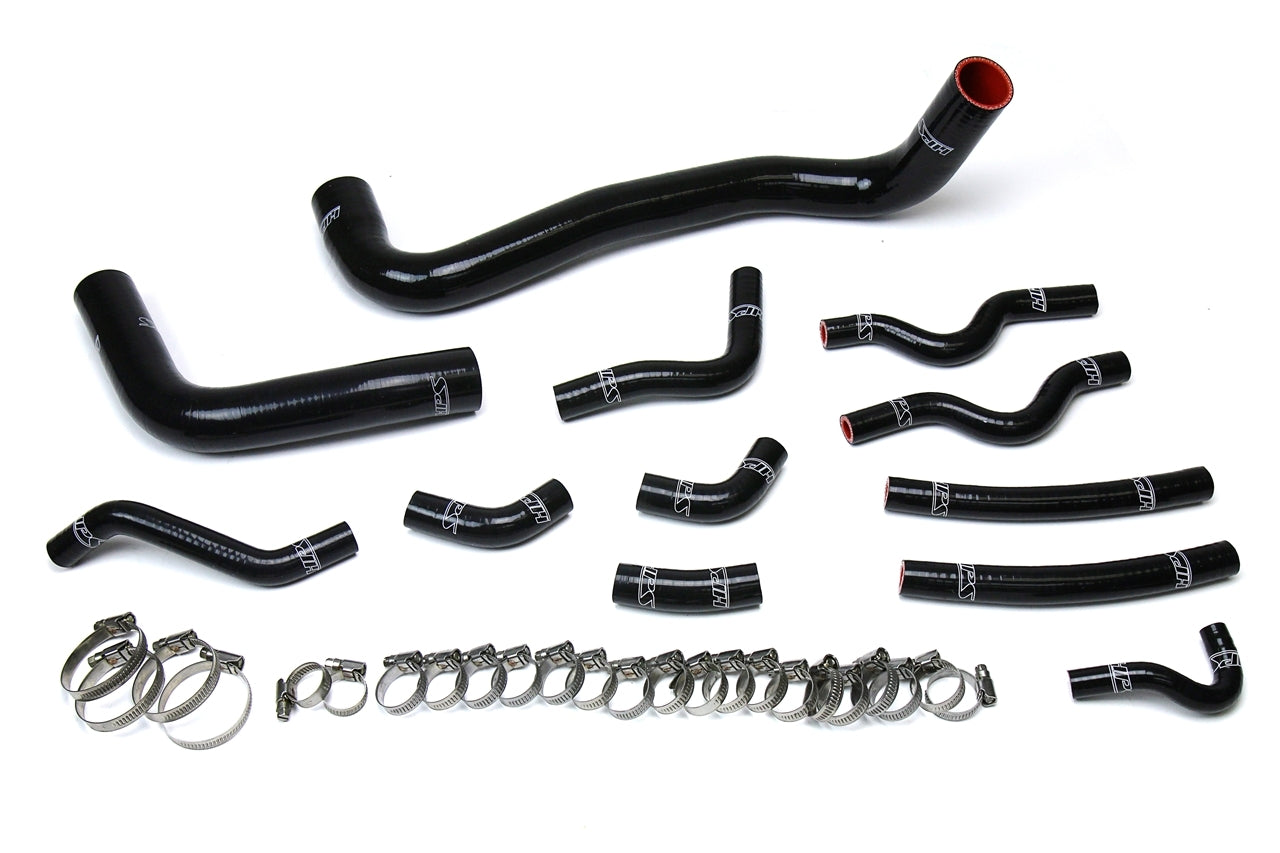 HPS Performance Hps Silicone Radiator And Heater Coolant Hose Kit 57 1610 Blk Black - 57-1610-BLK