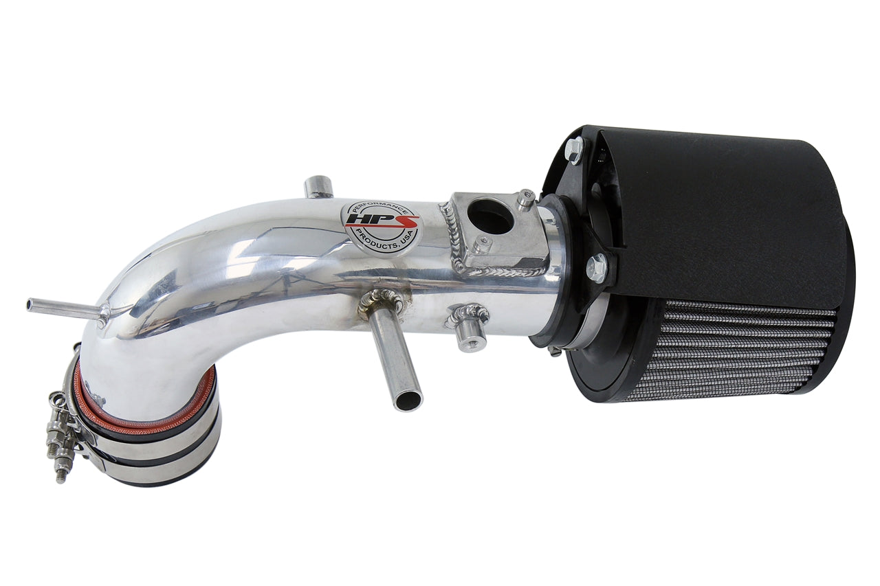 HPS Performance Air Intake Kit With Heat Shield 827-612P Polished - 827-612P