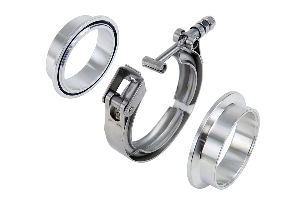 HPS Performance Hps Stainless Steel V Band Clamp Kit With Aluminum Flanges For 2" Od Tubing Vckit Al 200 - VCKIT-AL-200