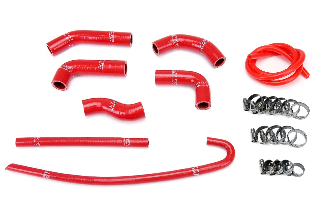 HPS Performance Hps Silicone Radiator Coolant Hose Kit 57 1377 Red Red - 57-1377-RED