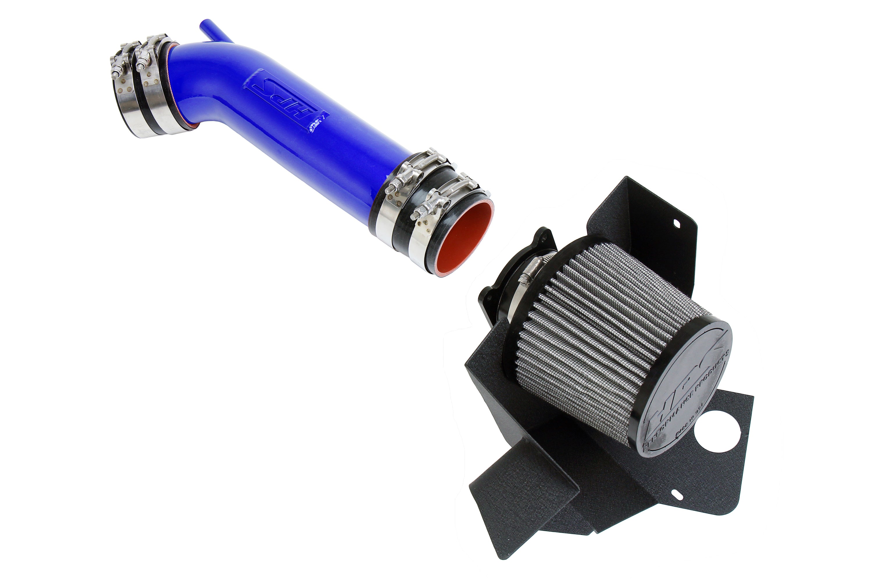 HPS Performance Air Intake Kit With Heat Shield 827-679BL Blue - 827-679BL