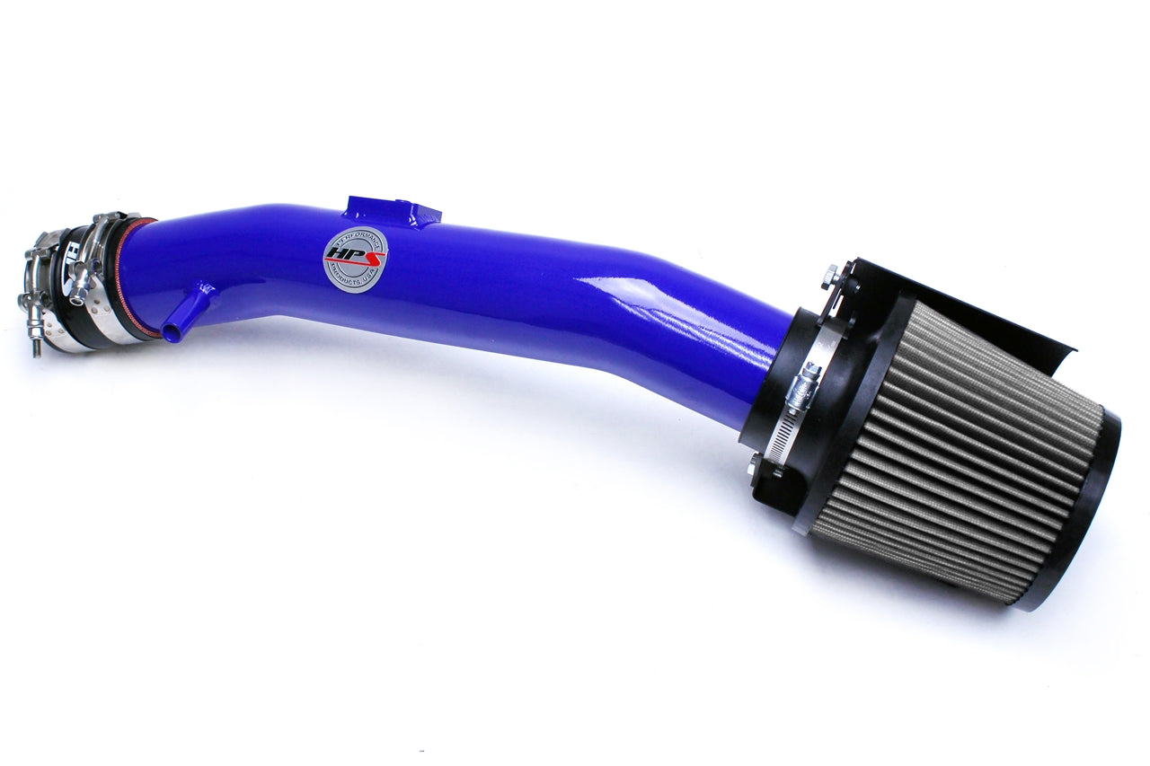 HPS Performance Air Intake Kit With Heat Shield 827-558BL Blue - 827-558BL
