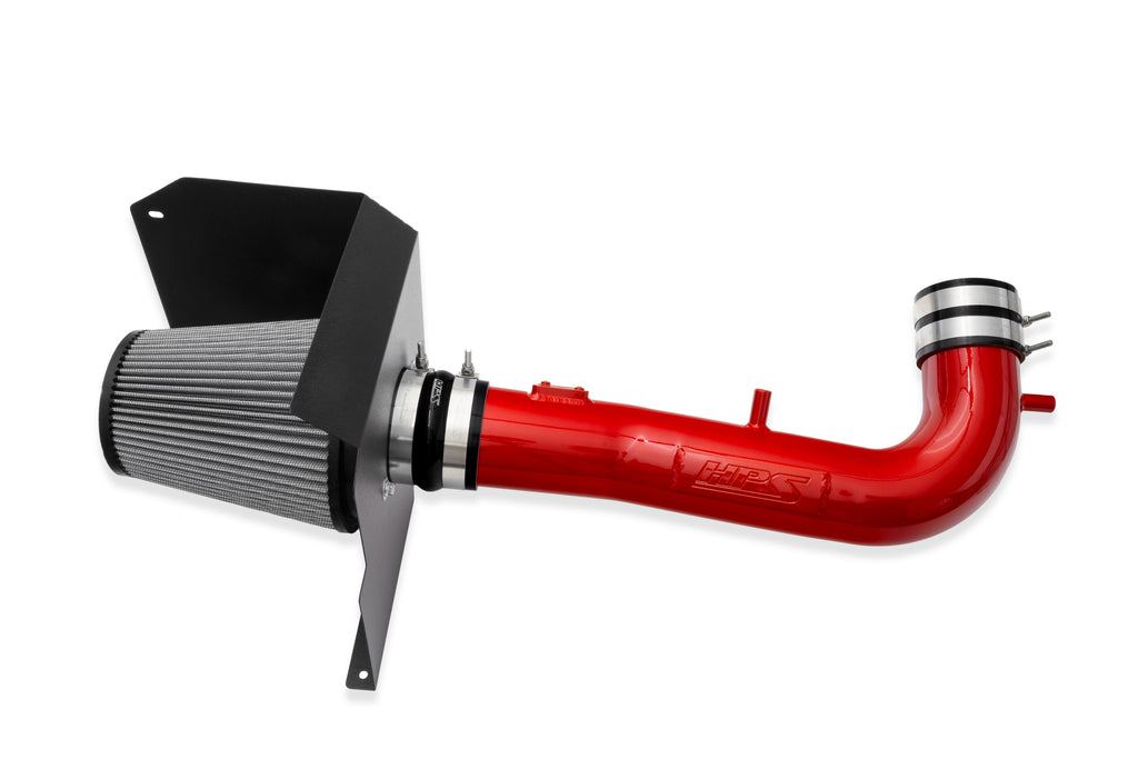 HPS Performance Air Intake Kit With Heat Shield 827-603R Red - 827-603R