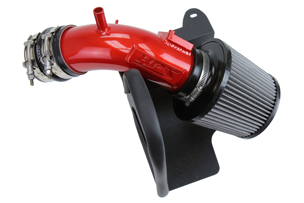 HPS Performance Air Intake Kit With Heat Shield 827-665R Red - 827-665R