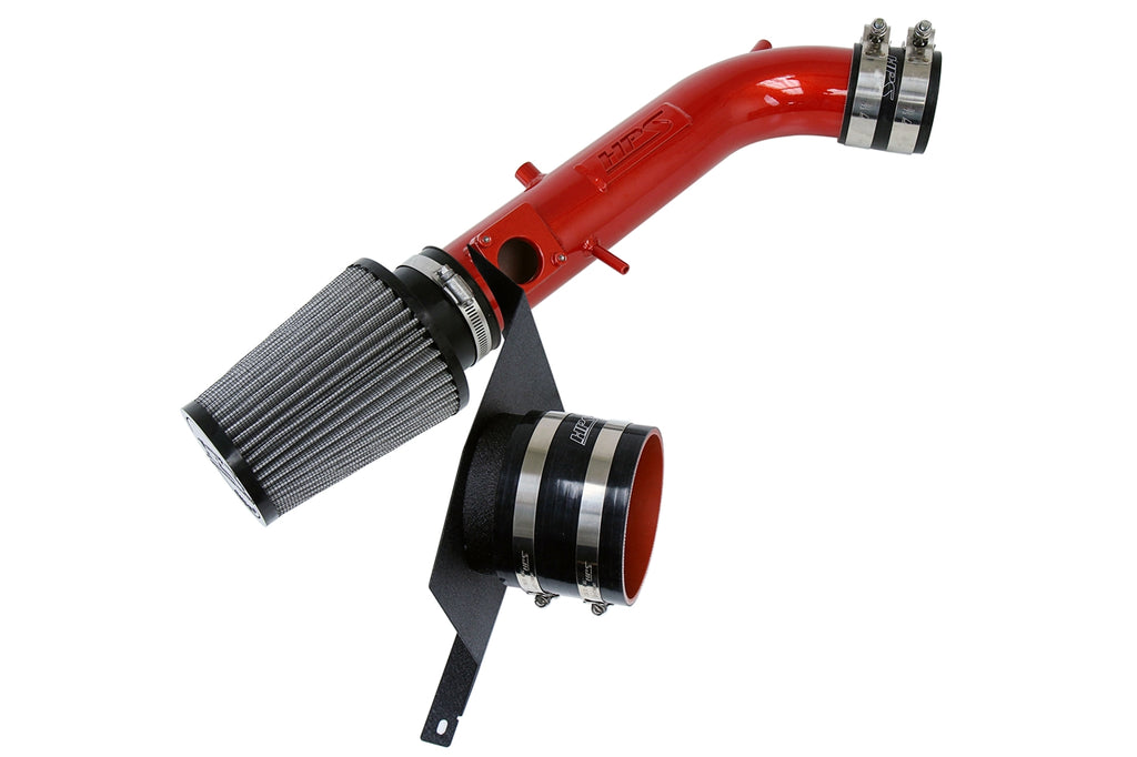 HPS Performance Air Intake Kit With Heat Shield 827-590R Red - 827-590R