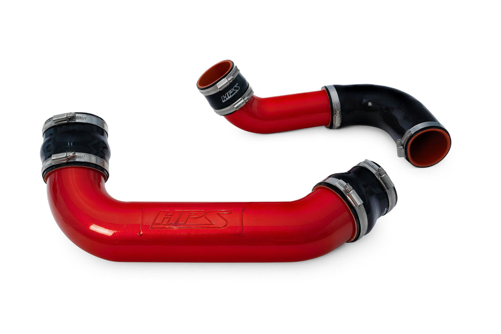 HPS Performance Hot and Cold Side Turbo Charge Pipe Kit 17-163R Red - 17-163R