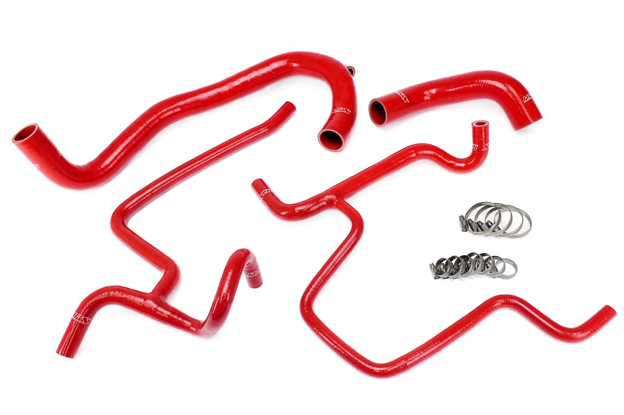 HPS Performance Hps Silicone Radiator Coolant Hose Kit 57 1328 Red Red - 57-1328-RED
