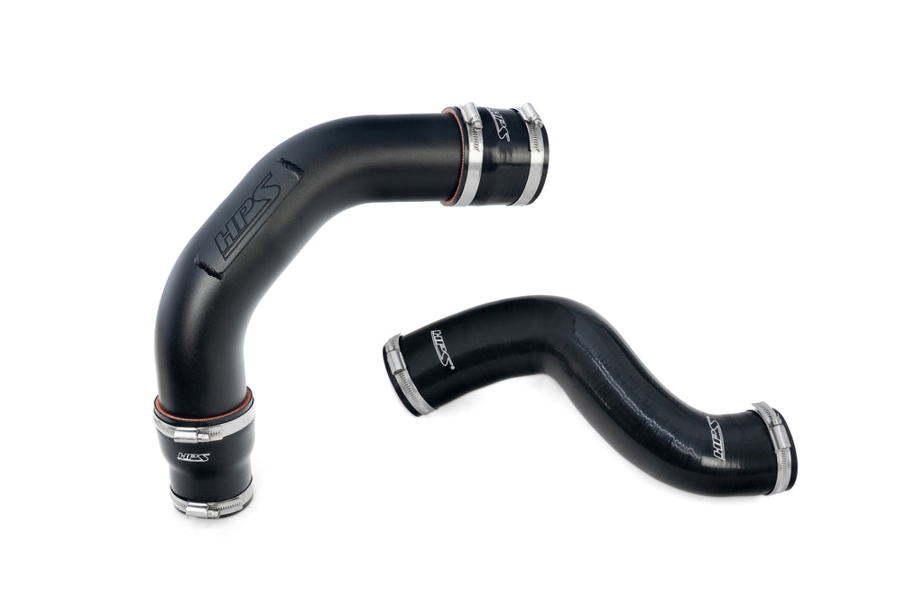 HPS Performance Hot and Cold Side Turbo Charge Pipe Kit 17-164WB Black - 17-164WB