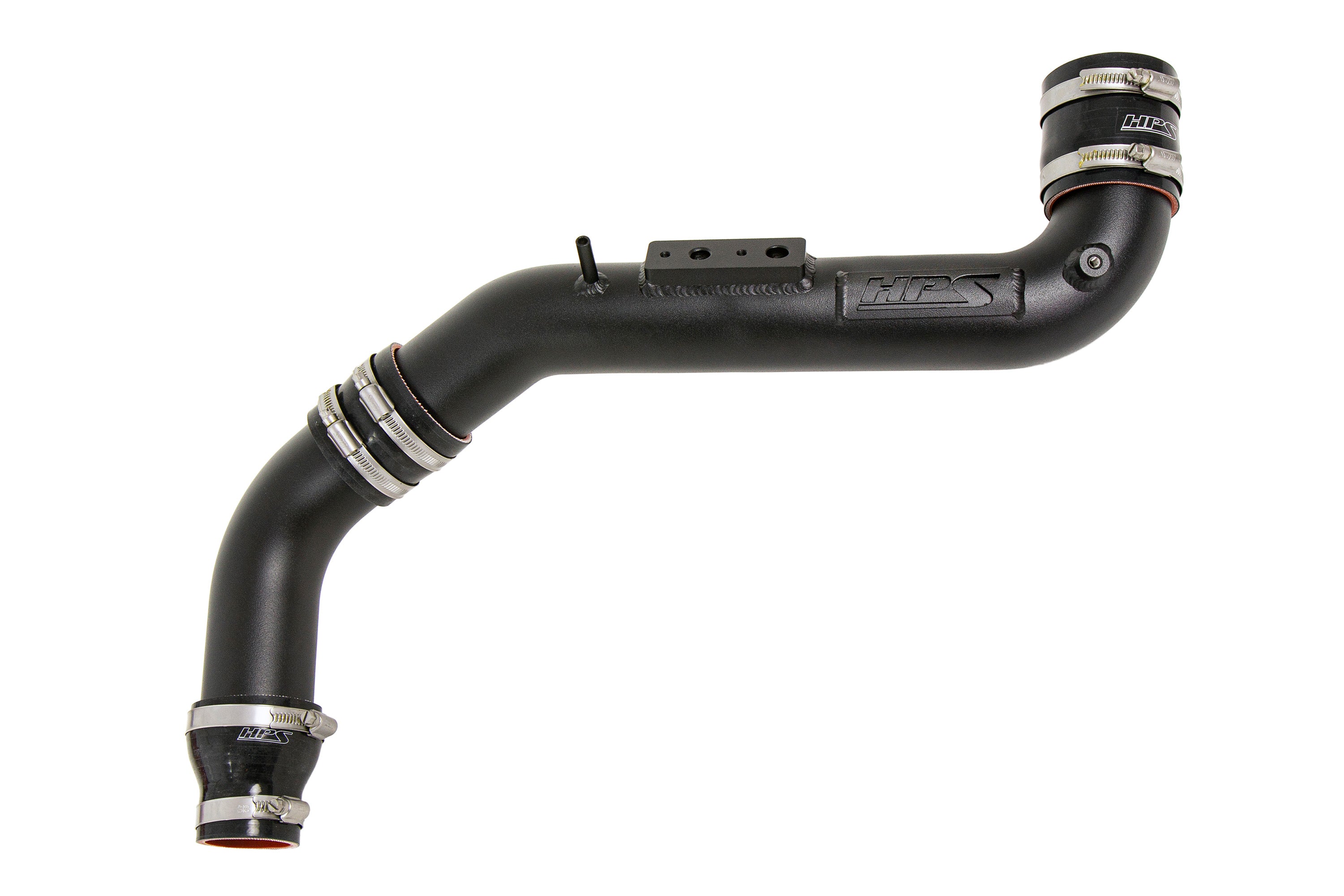 HPS Performance Upper Cold Side Charge Pipe Kit 17-134WB Black - 17-134WB