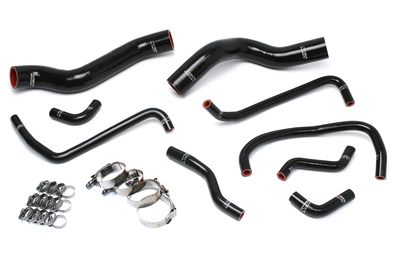 HPS Performance Hps Silicone Radiator And Heater Coolant Hose Kit 57 1503 Blk Black - 57-1503-BLK