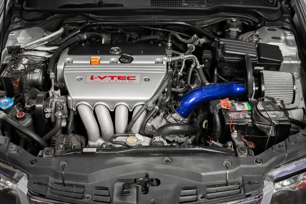 HPS Performance Air Intake Kit With Heat Shield 827-737BL Blue - 827-737BL