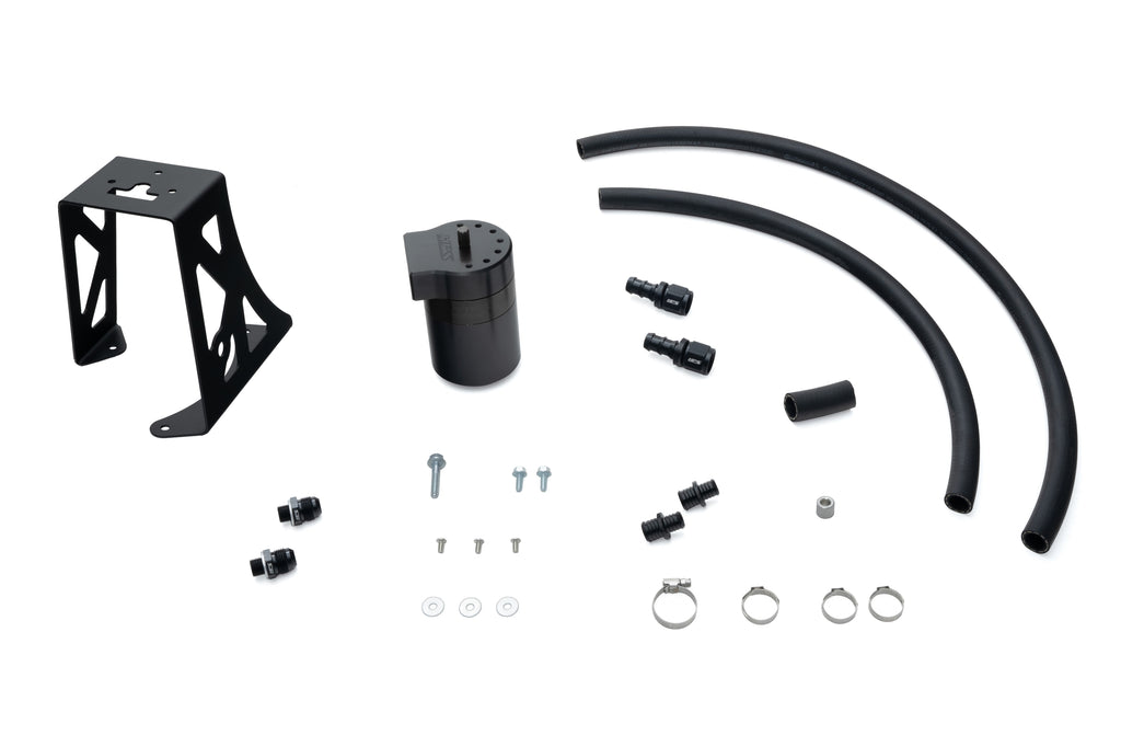 HPS Performance Oil Catch Can Kit 860-032WB Black - 860-032WB