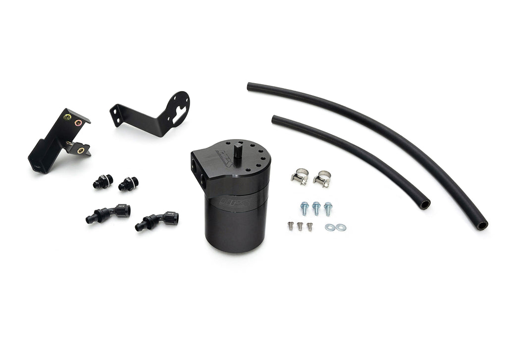HPS Performance Oil Catch Can Kit 860-012WB, Black - 860-012WB