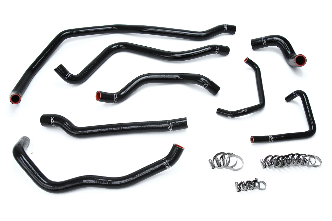 HPS Performance Hps Silicone Radiator Coolant Hose Kit 57 1666 Blk Black - 57-1666-BLK