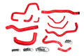 HPS Performance Hps Silicone Radiator, Oil Cooler, And Ancillary Coolant Hose Kit 57 1876 Red Red - 57-1876-RED