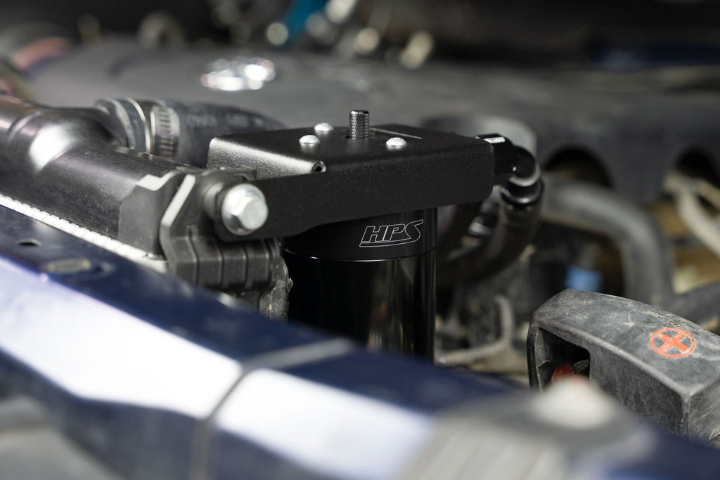 HPS Performance Oil Catch Can Kit 860-033WB Black - 860-033WB