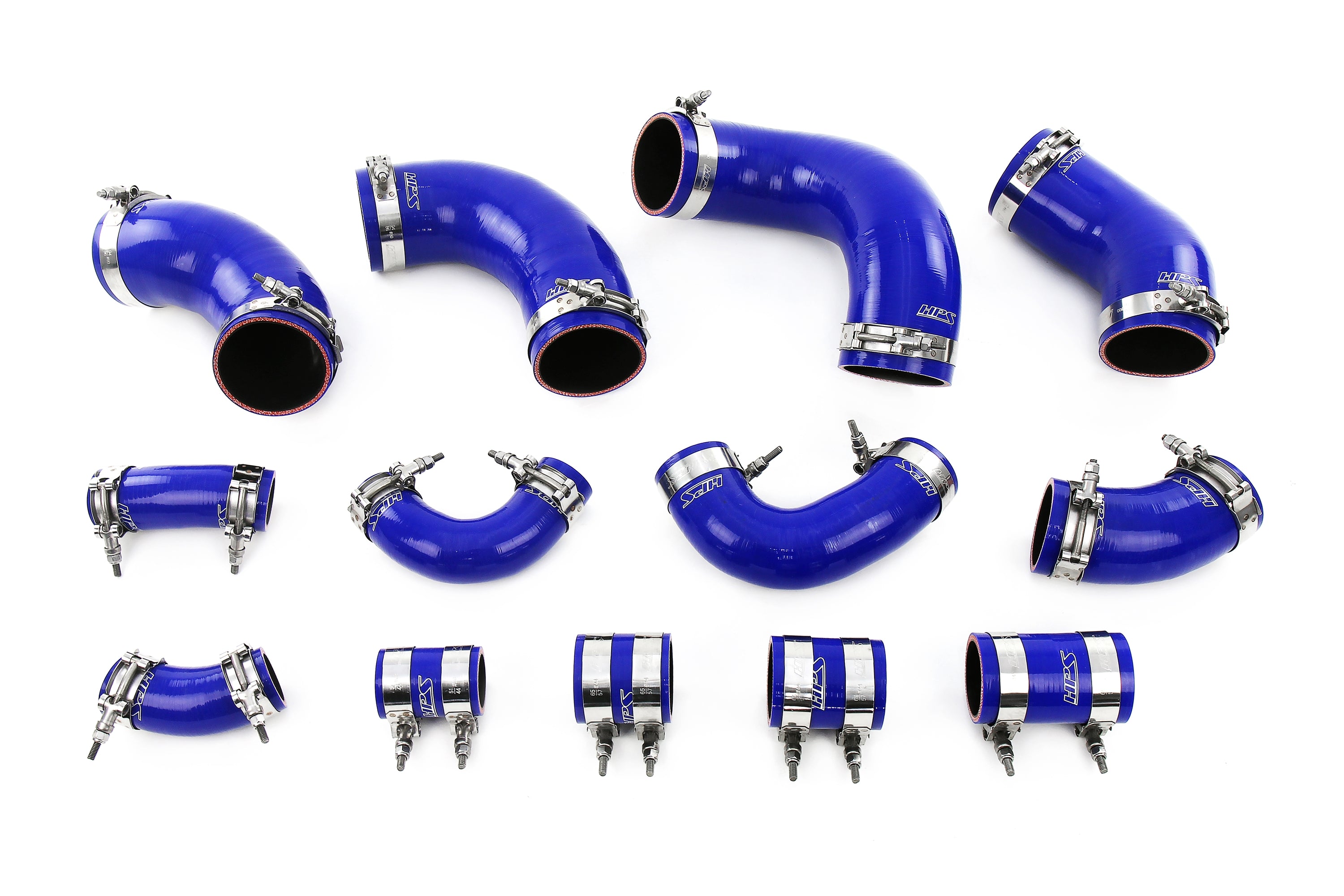 HPS Performance Hps Silicone Intercooler Hose Kit 57 2097 Blue Blue - 57-2097-BLUE