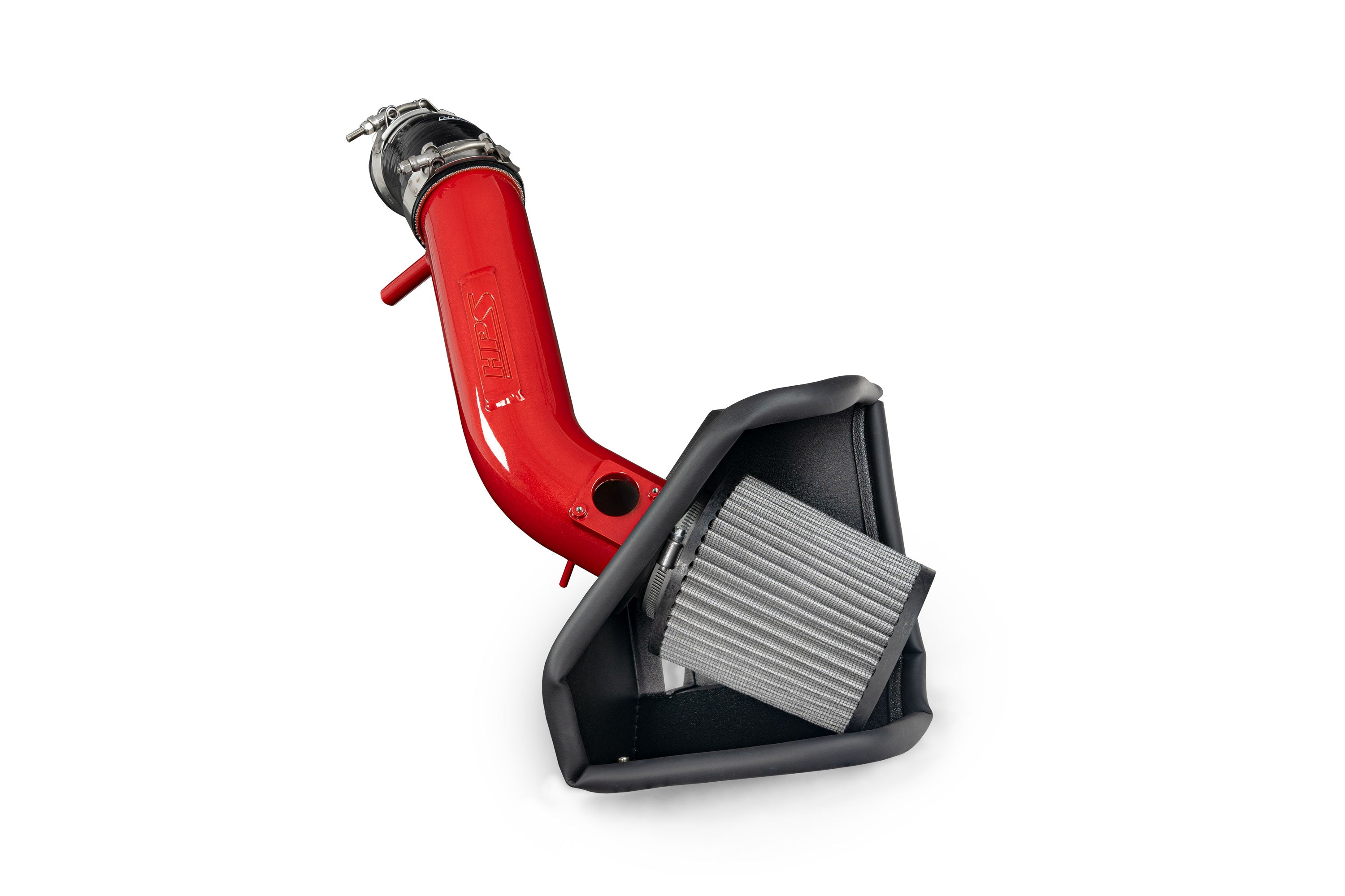 HPS Performance Air Intake Kit With Heat Shield 827-692R Red - 827-692R