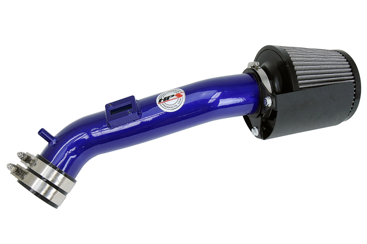 HPS Performance Air Intake Kit With Heat Shield 827-555BL Blue - 827-555BL