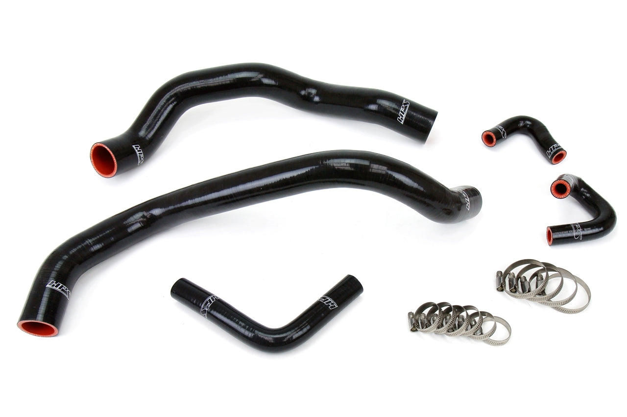 HPS Performance Hps Silicone Radiator And Heater Coolant Hose Kit 57 1401 Blk Black - 57-1401-BLK