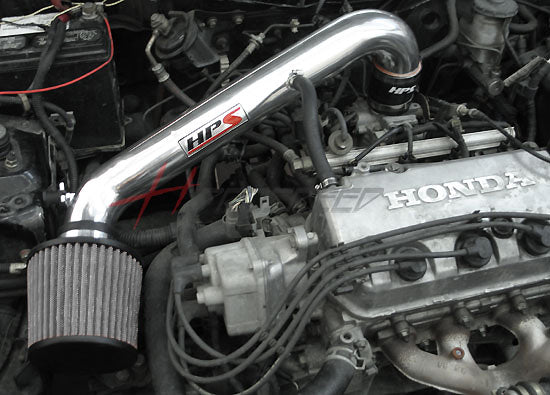 HPS Performance Air Intake Kit With Heat Shield 827-408BL Blue - 827-408BL