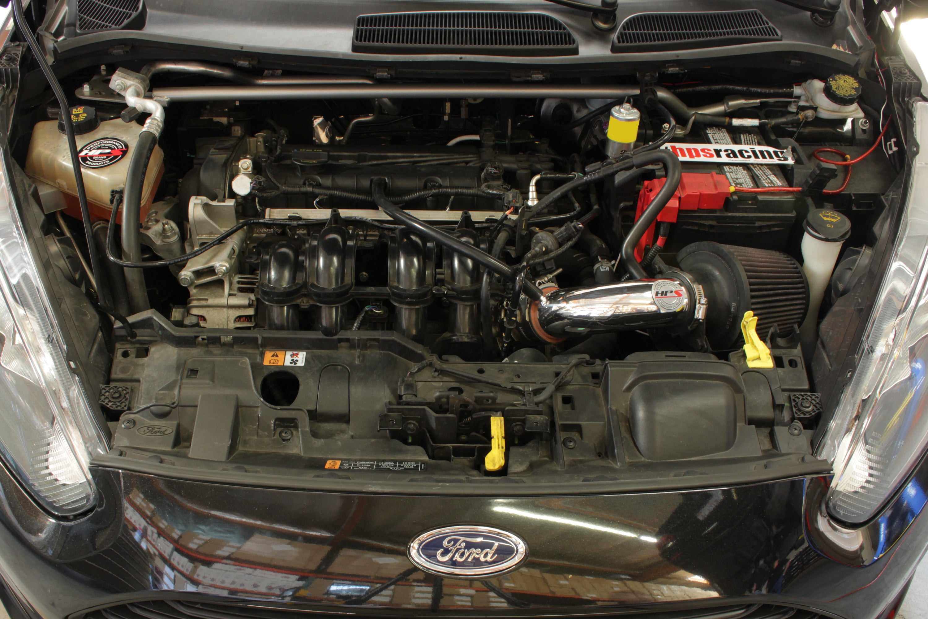HPS Performance Air Intake Kit With Heat Shield 827-580BL Blue - 827-580BL