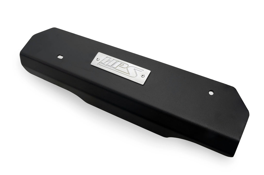 HPS Performance Hps Aluminum Belt Cover 71 102 Wb, Black - 71-102WB