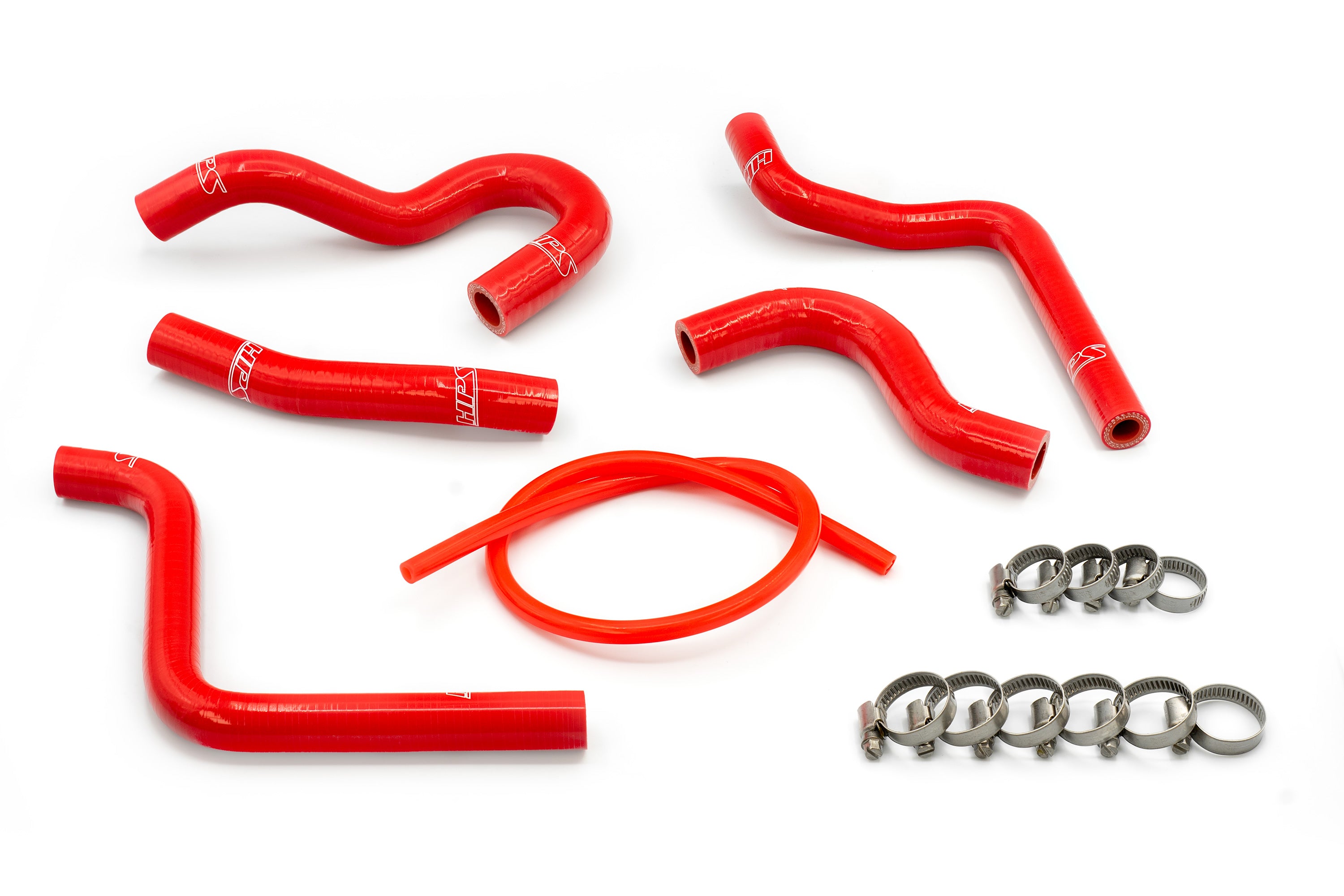HPS Performance Hps Silicone Radiator Coolant Hose Kit 57 1372 Red Red - 57-1372-RED