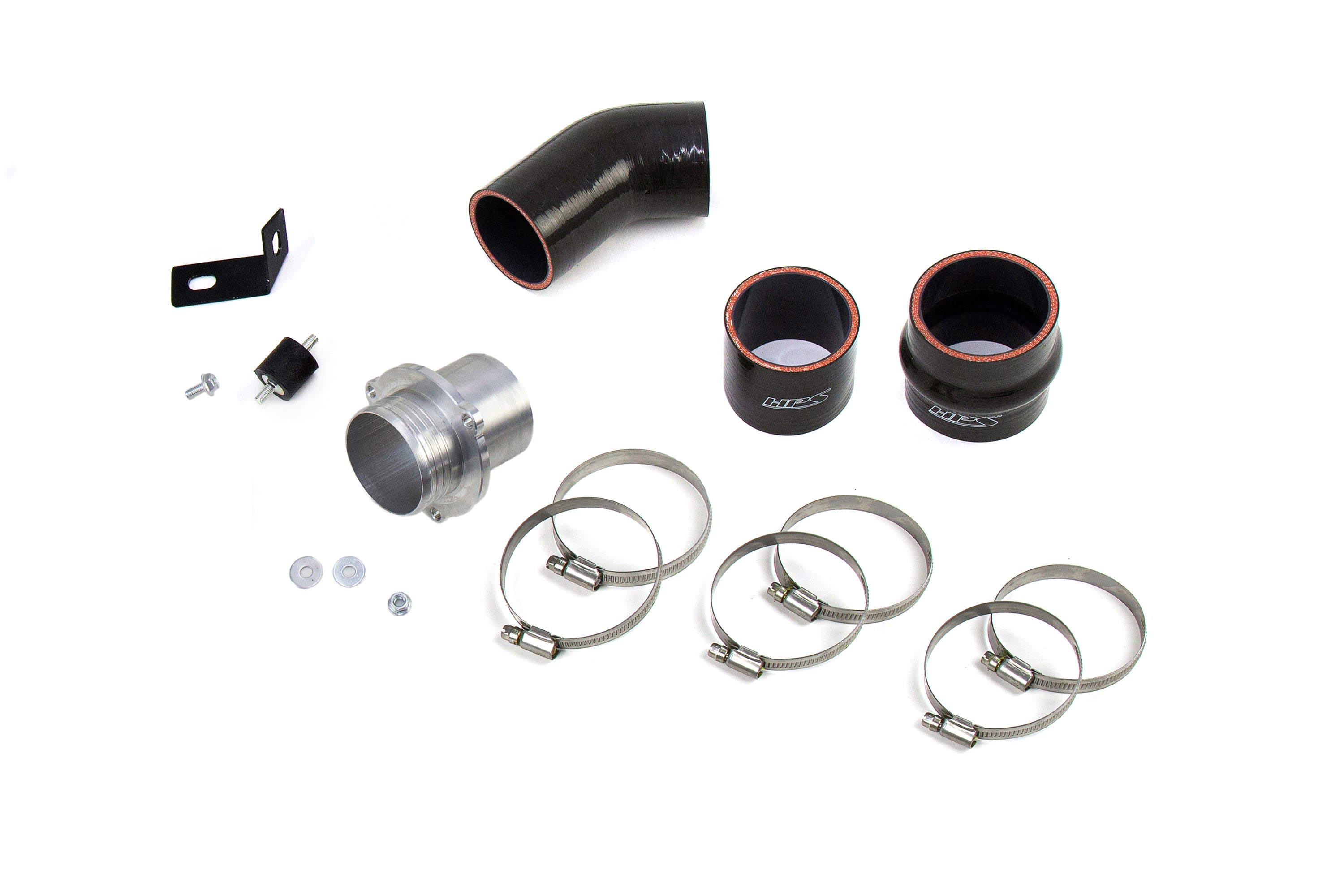 HPS Performance Hot Side Charge Pipe Kit 17-128WB Black - 17-128WB