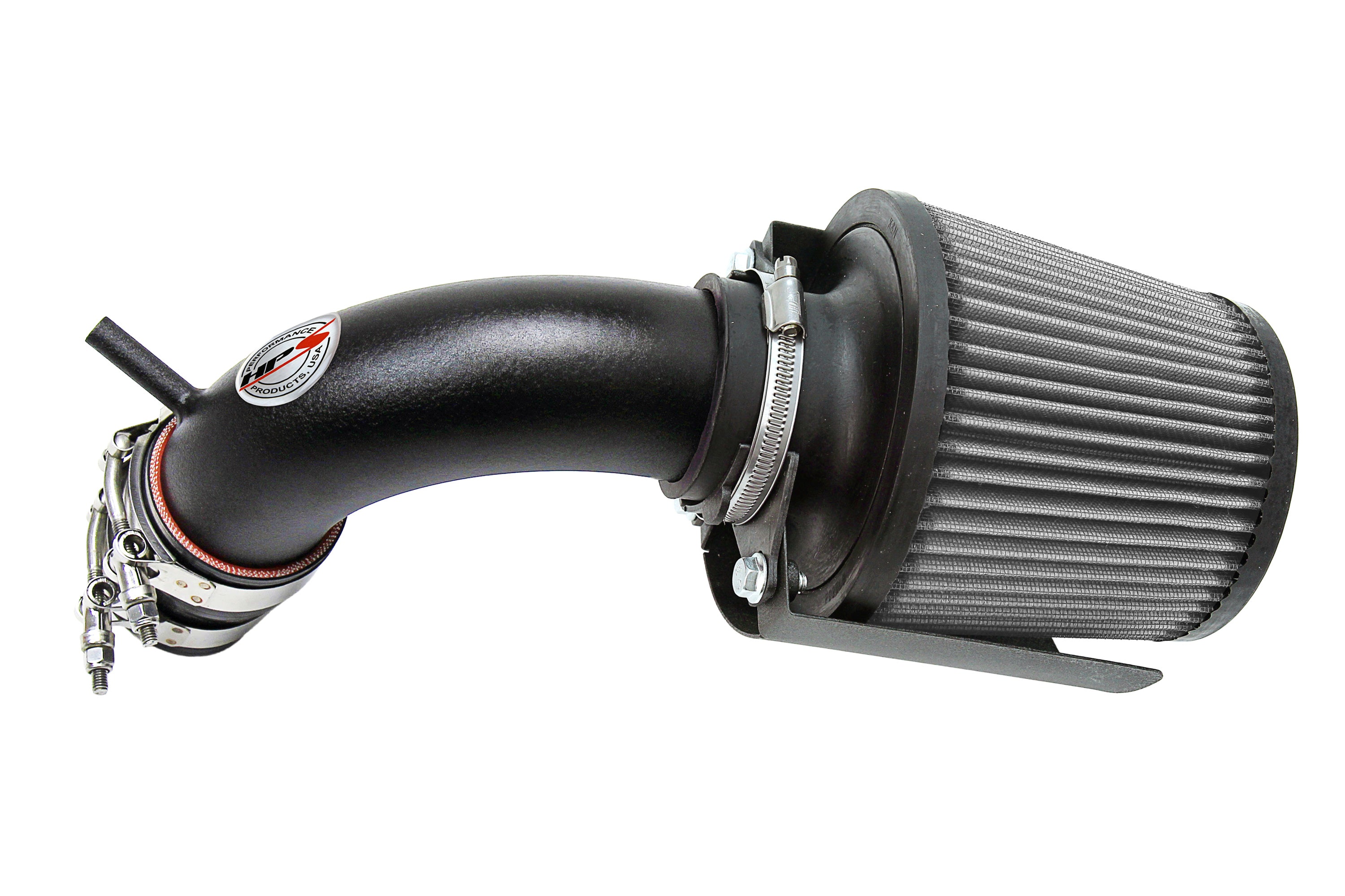 HPS Performance Air Intake Kit With Heat Shield 827-580WB Black - 827-580WB