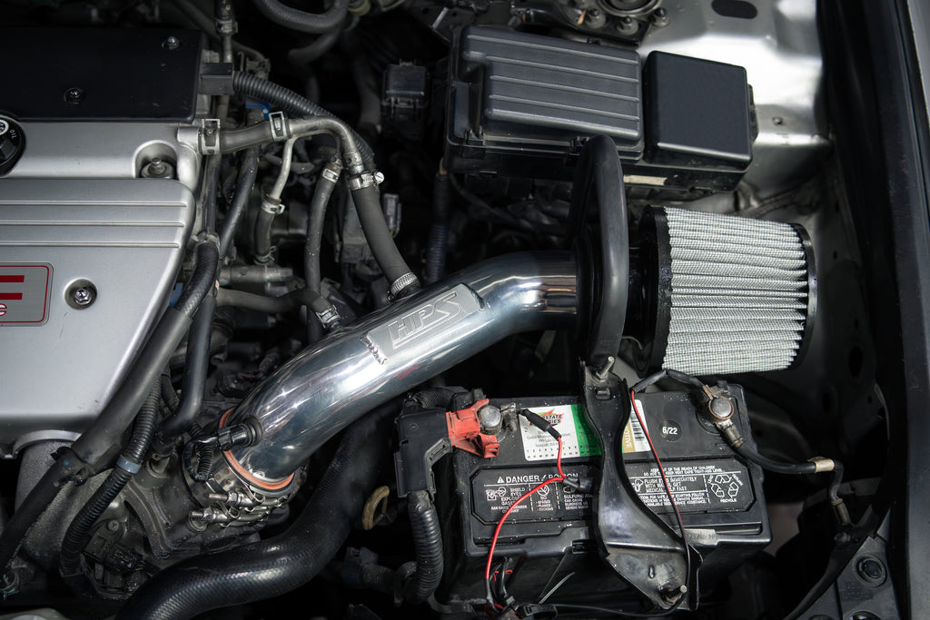 HPS Performance Air Intake Kit With Heat Shield 827-737P Polished - 827-737P